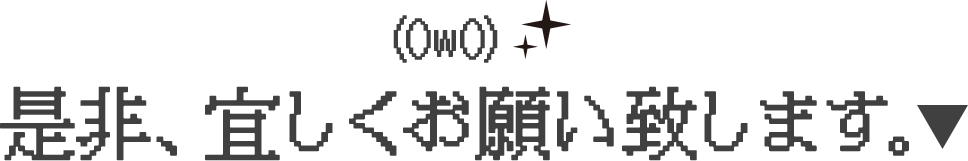 是非、宜しくお願い致します。